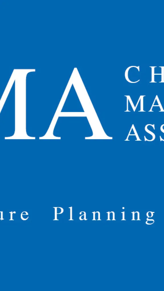 Logo for Charles Matsinger Associates, which is capital letters CMA with text "Architecture Planning Interiors"