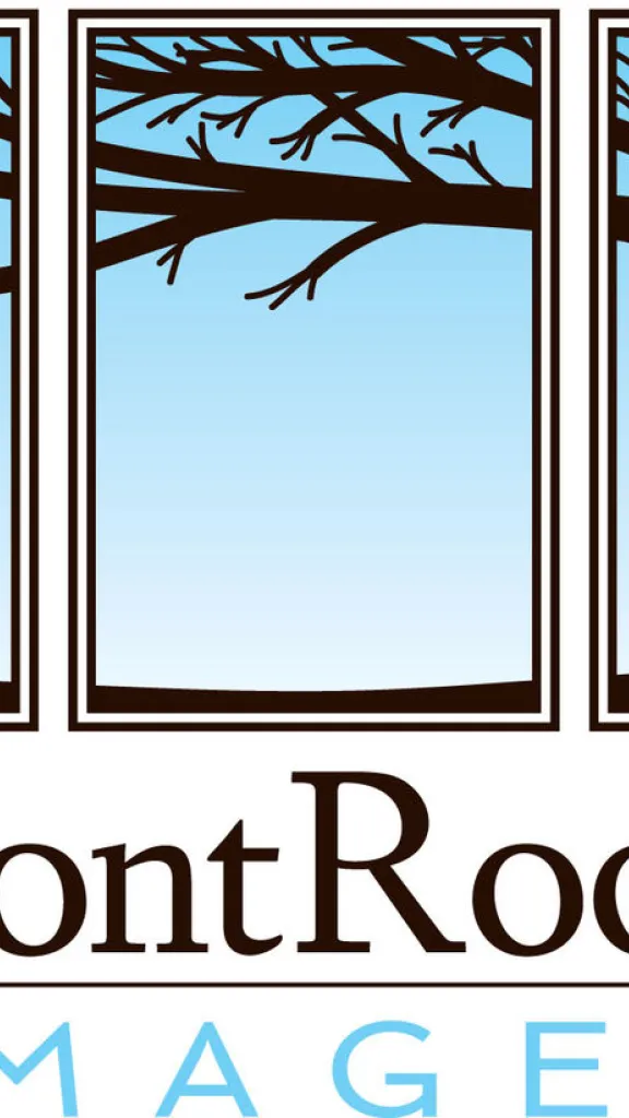 FrontRoom Images logo with FrontRoom in black text and Images in blue text, and a tree