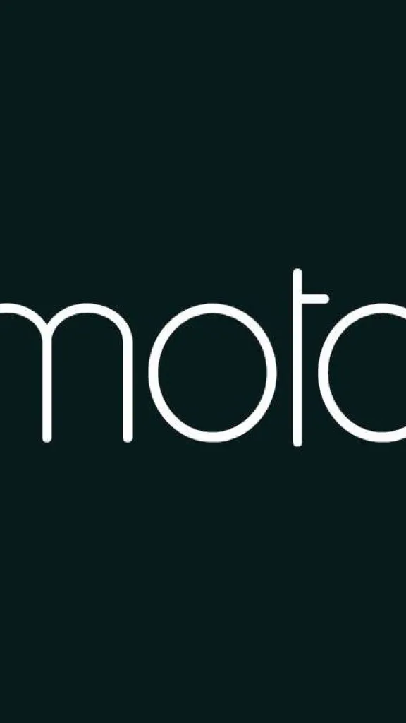 Moto logo with the word moto in white text and a black background