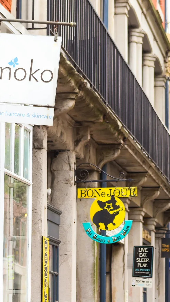 Exteriors of shops along N. 3rd Street