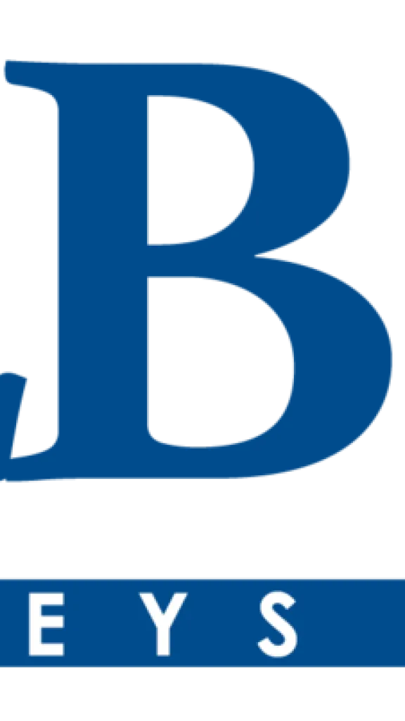Logo, with RLB in capital letters, with Rosenfeld Lurie Broudy stacked on the right, and attorneys at law across the bottom, all in blue text