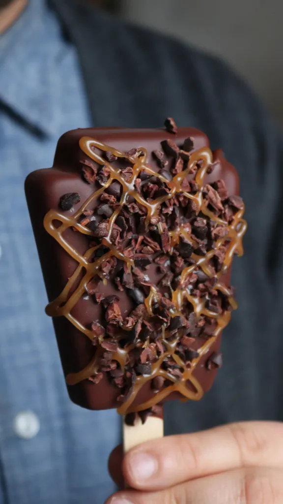Person holding Keystone Ice Cream bar 