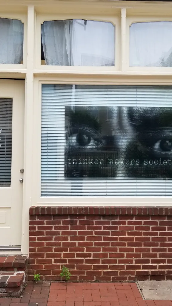 Exterior of Thinker Makers Society art gallery