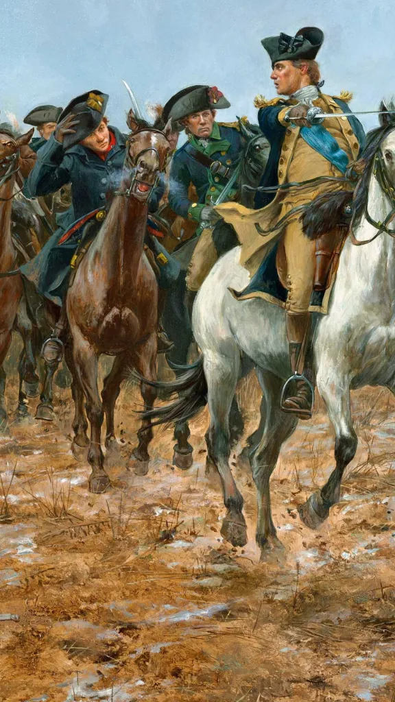 Washington at the Battle of Trenton painting by Don Troiani