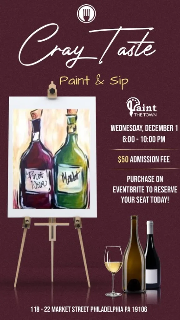 Graphic for Paint & Sip event
