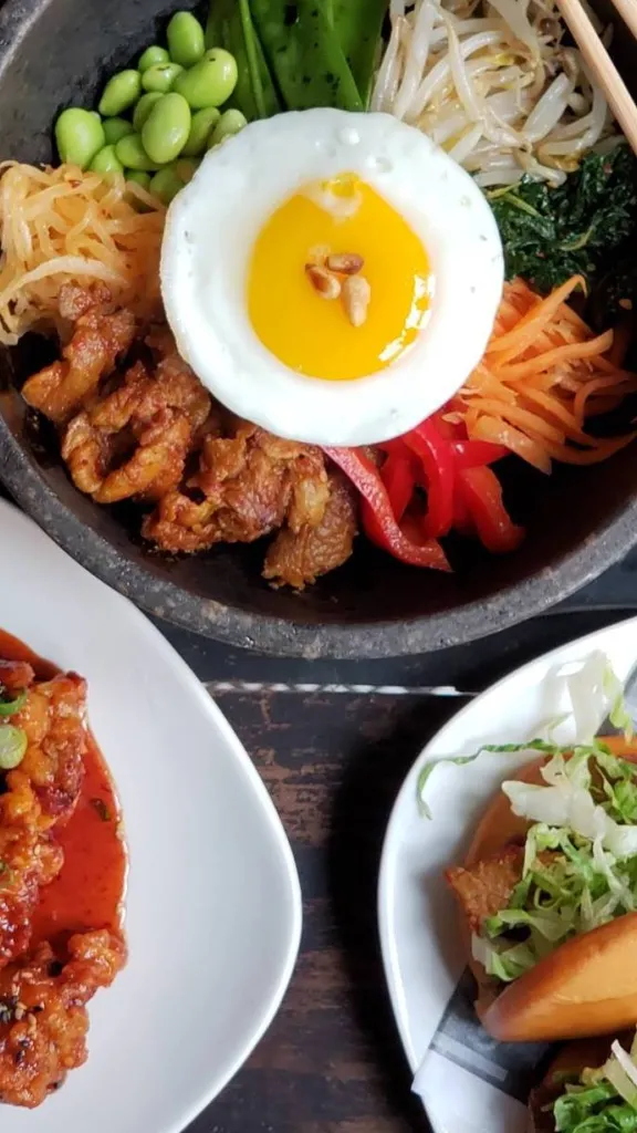 Menu items at Buk Chon Korean Cuisine