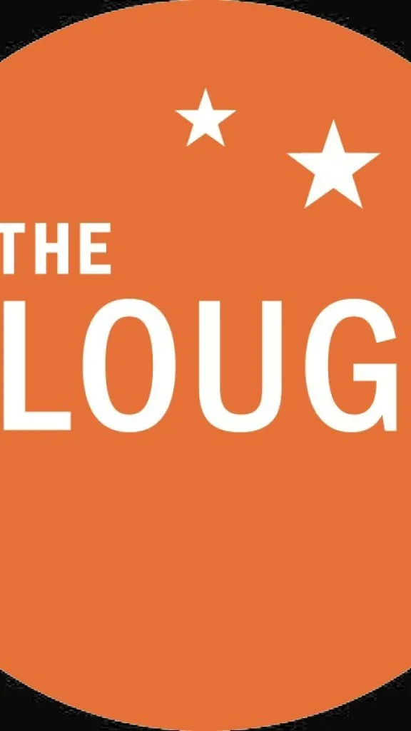The Plough & the Stars logo with white text on orange circle