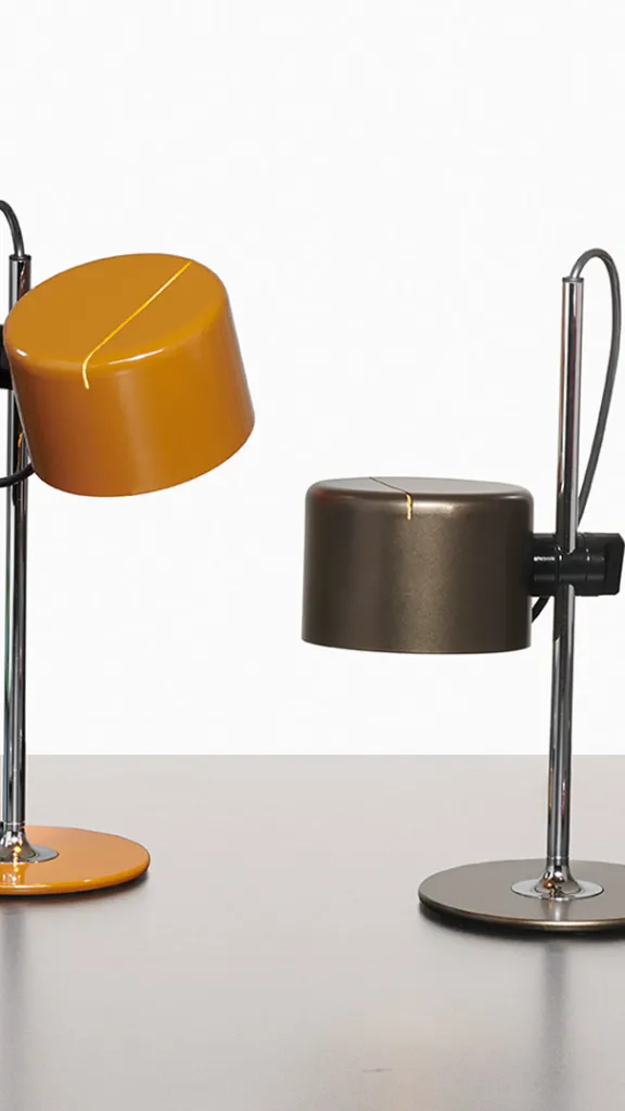 Table lamps in different colors
