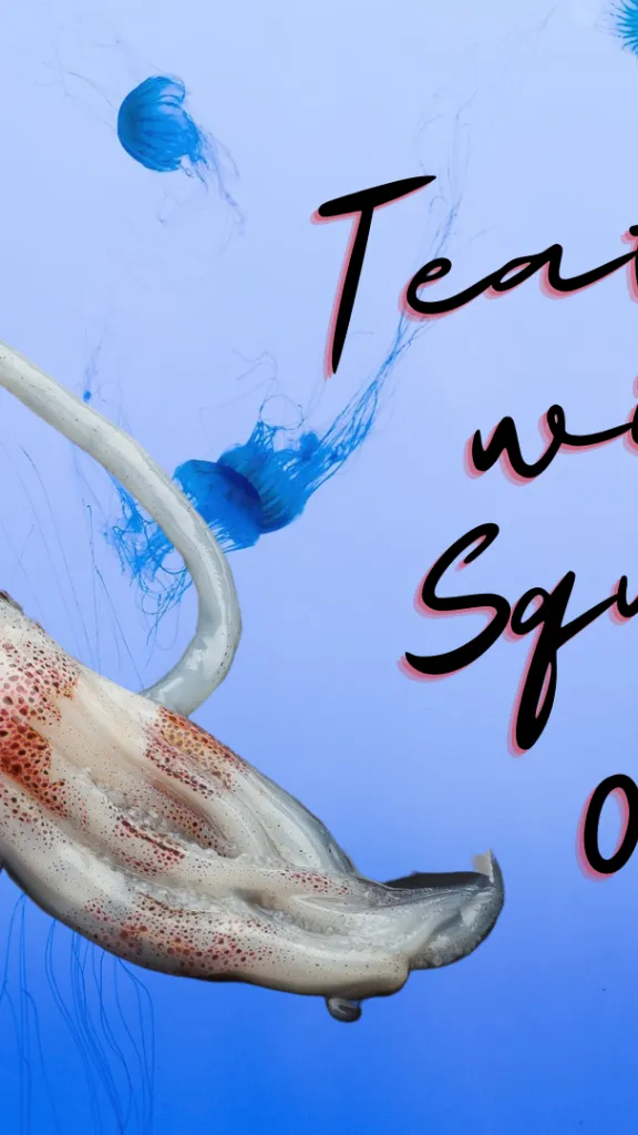 Teatime Series: Teuthology graphic with squid 