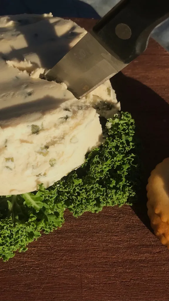 Vegan cheese and crackers