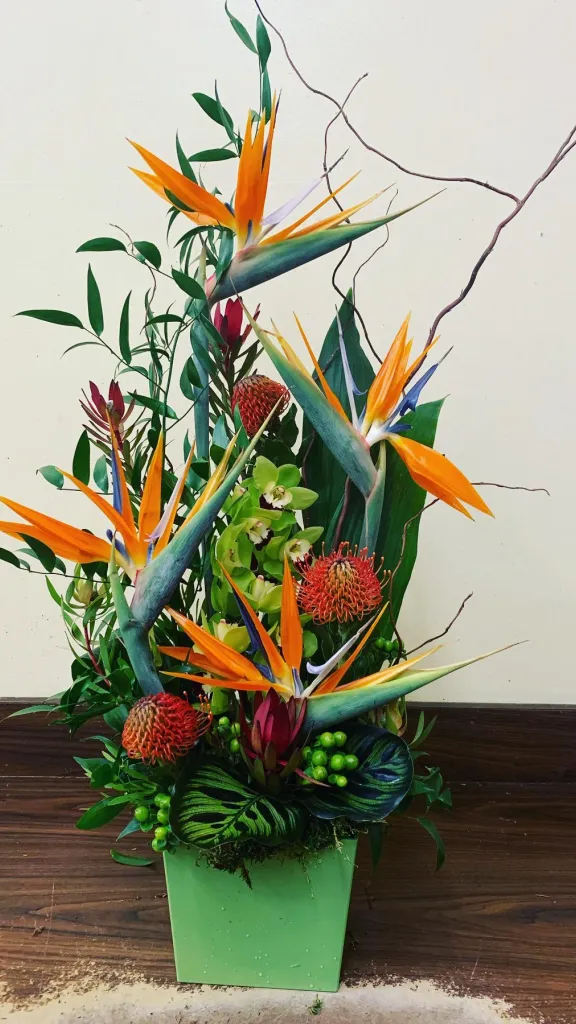 Flower arrangement at Old City Flowers