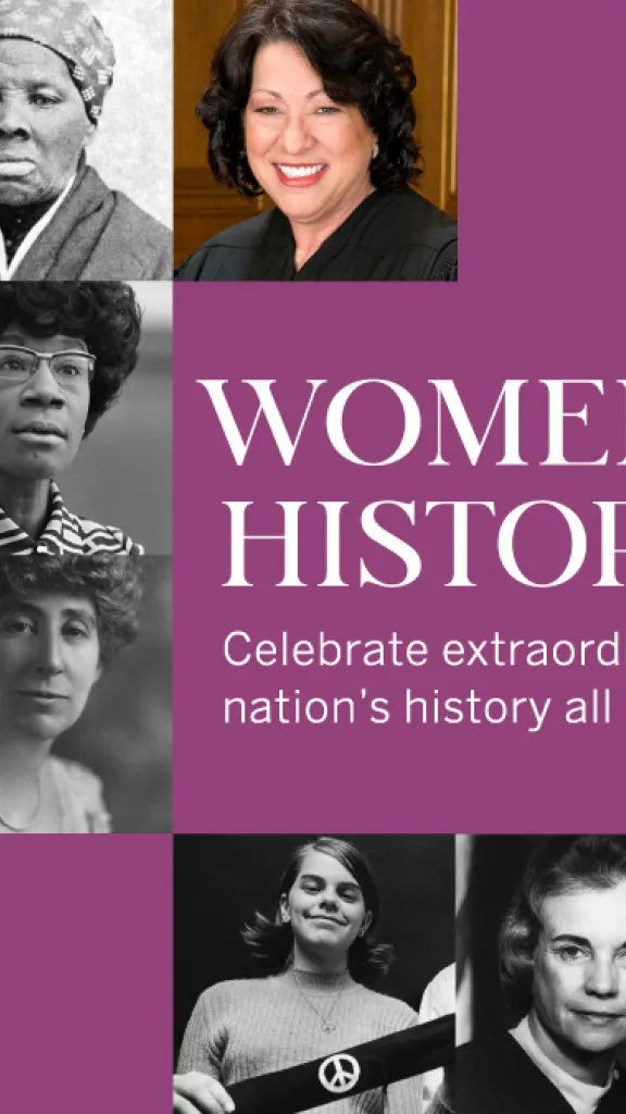 Women's History Month at the National Constitution Center graphic