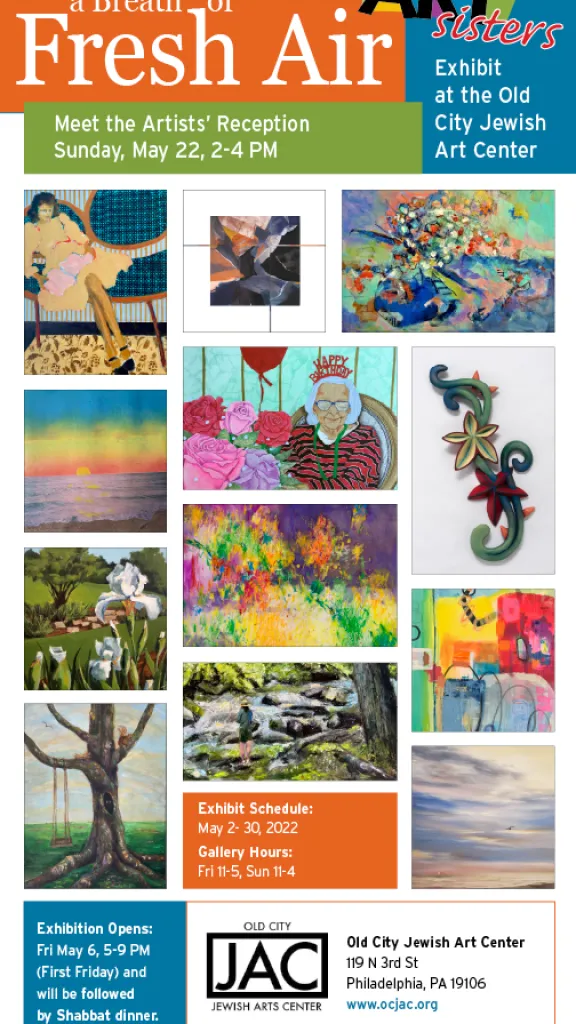 "Breath of Fresh Air" ARTsisters' Group Exhibit flyer