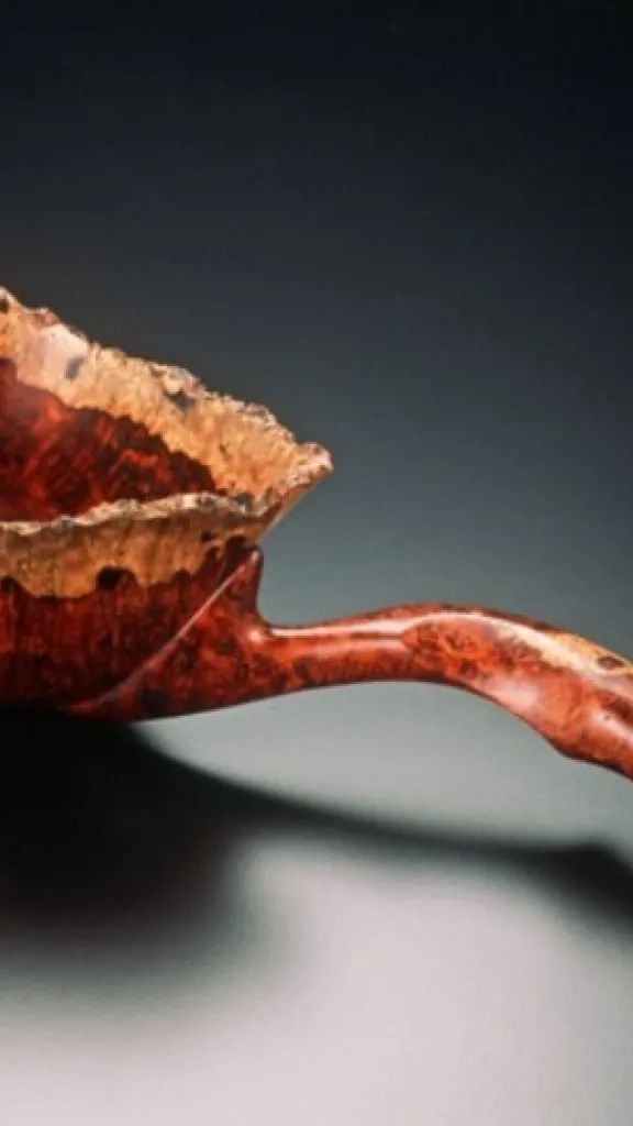 Wood sculpted spoon art piece 