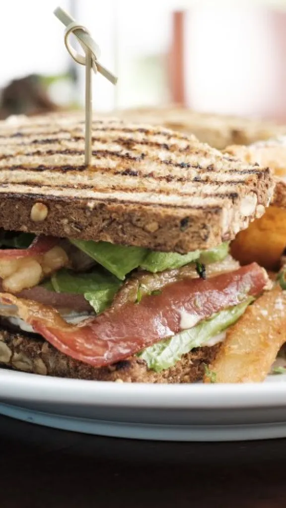 Sandwich and fries from Positano Coast