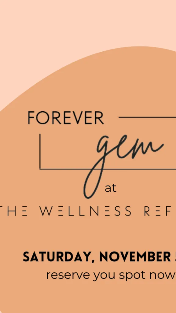 Event graphic with orange and pink background and text 