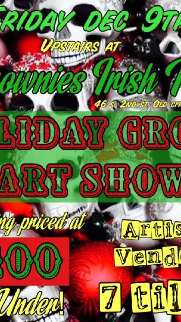 Event graphic with information in text