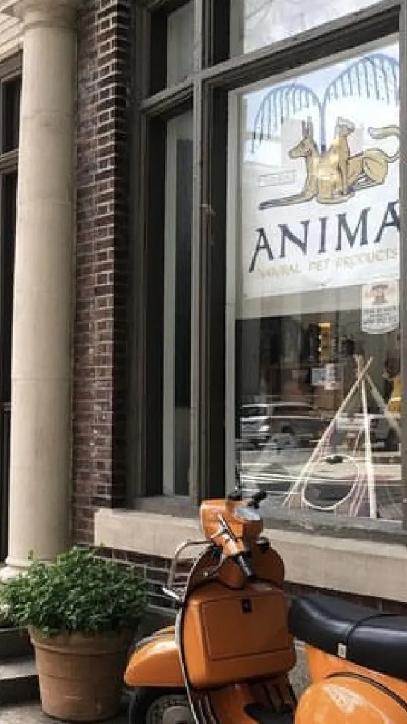 Exterior of Anima Natural Pet Products shop