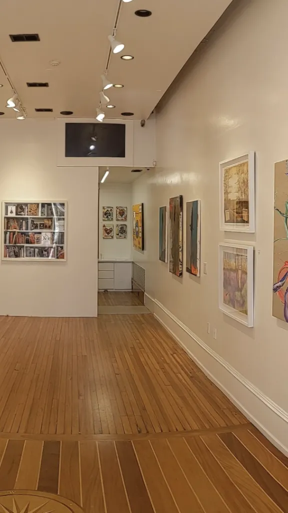 Art on display inside of Axiom Contemporary