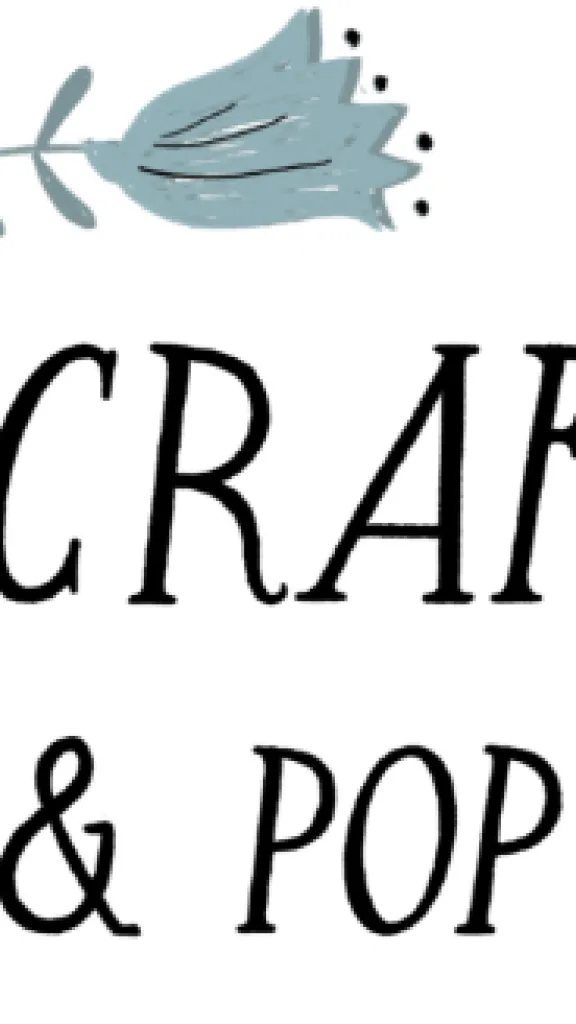 Art Star Craft Bazaar & Pop Up Markets in text with light blue floral decor around