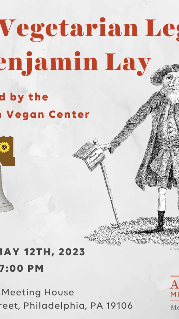 Event graphic for "The Vegetarian Legacy of Benjamin Lay"