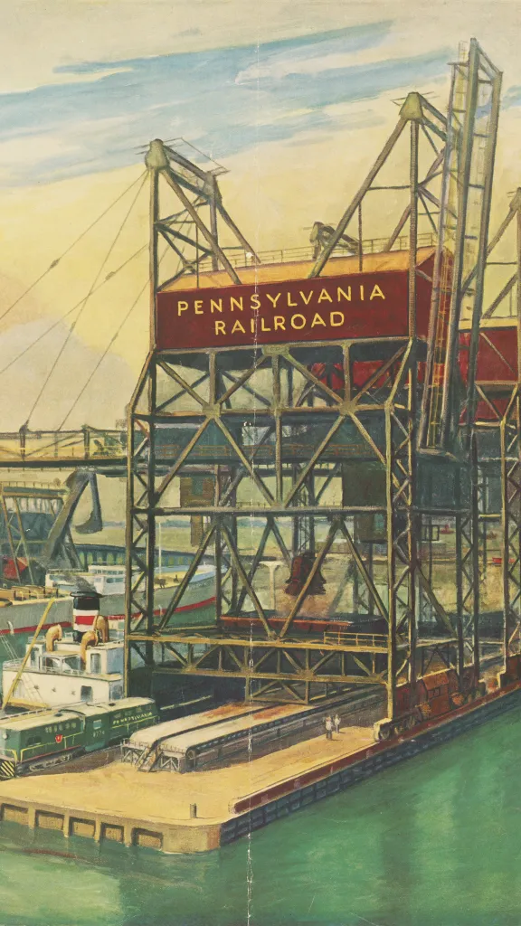 Pennsylvania Railroad along the Delaware River