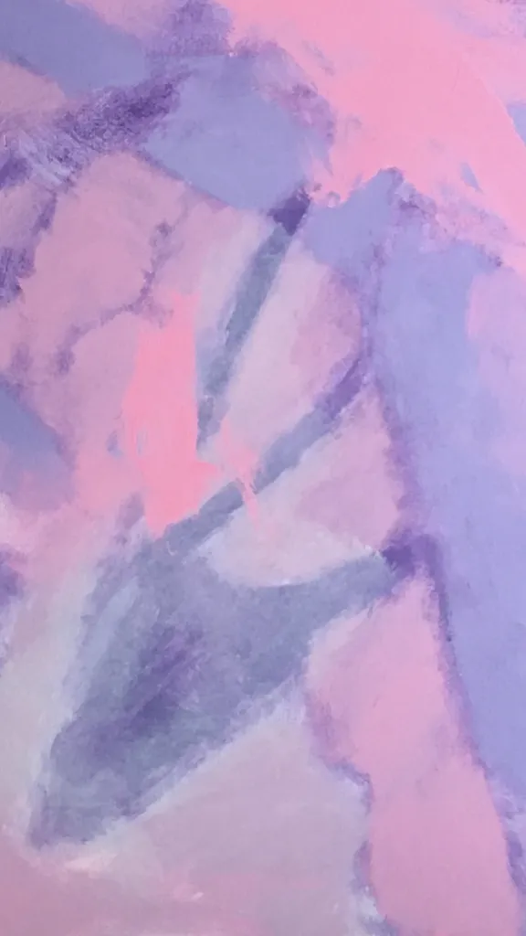 Purple and pink artwork by Jean Plough