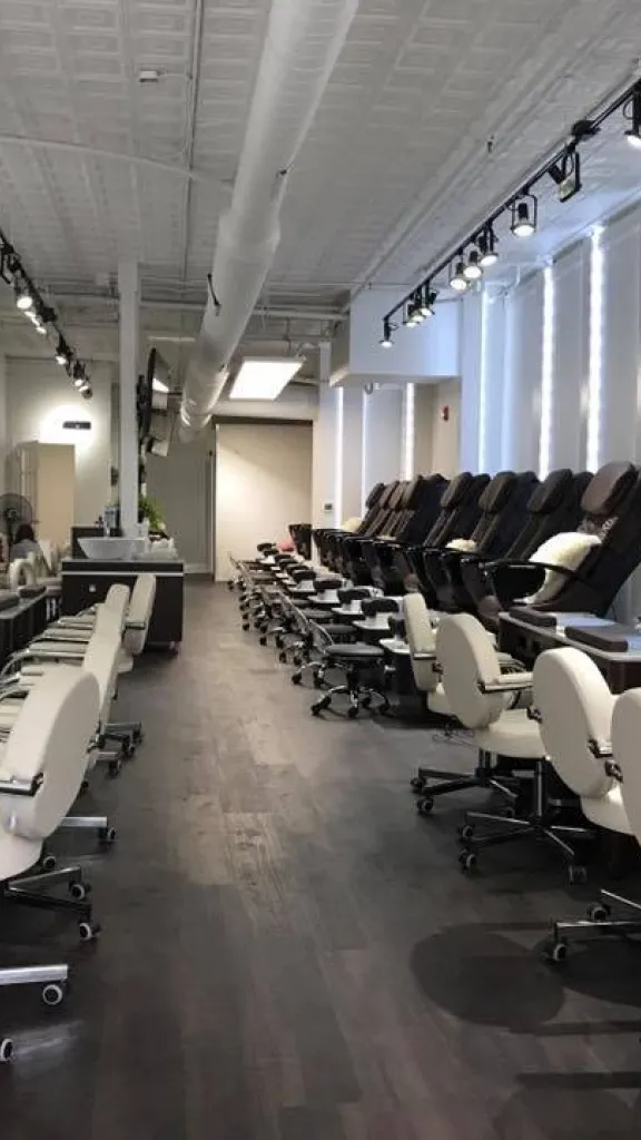 Interior of nail salon