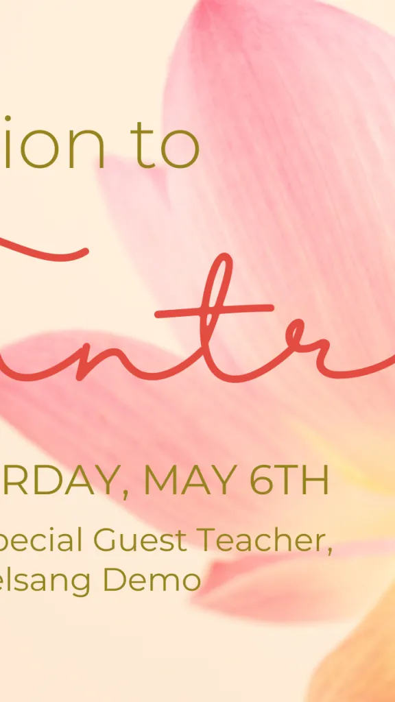 Introduction to Tantra event graphic with information in text