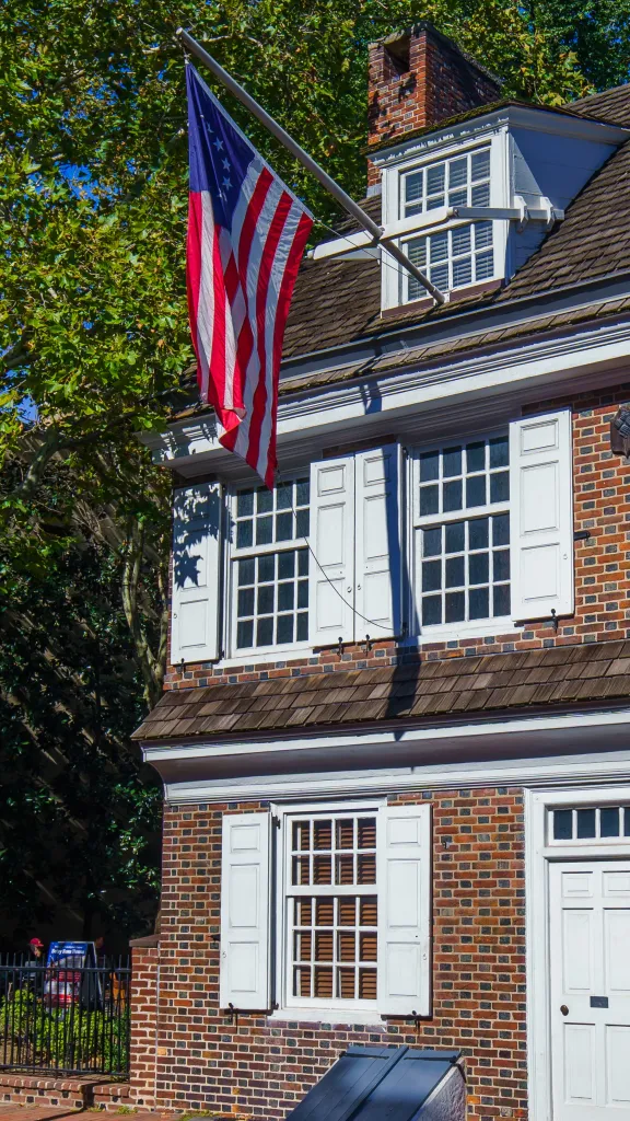 Exterior of the Betsy Ross House