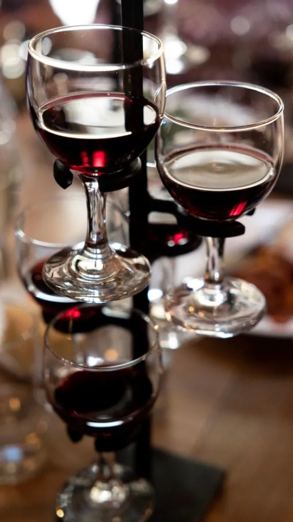 Wine flight at Panorama