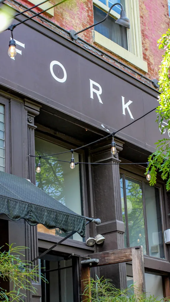 Exterior of Fork restaurant