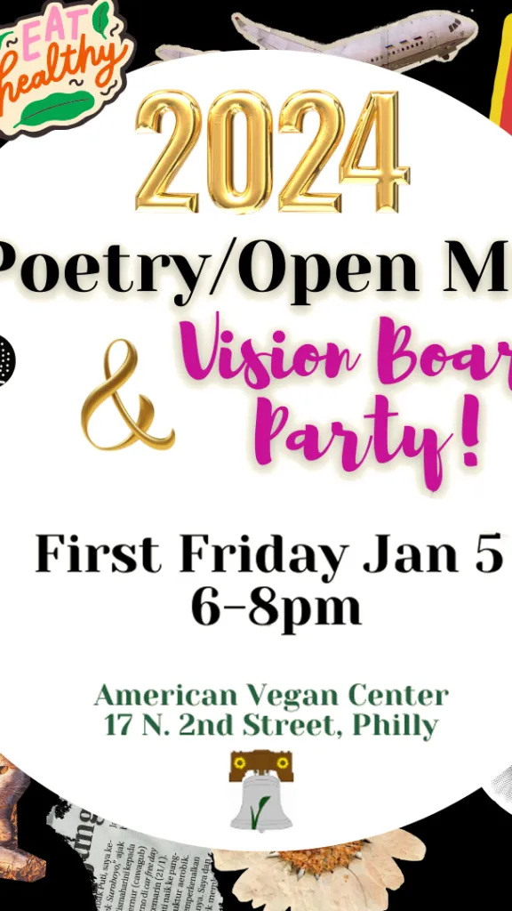 Create a 2024 Vision Board at AVC's Poetry/Open-Mic Night