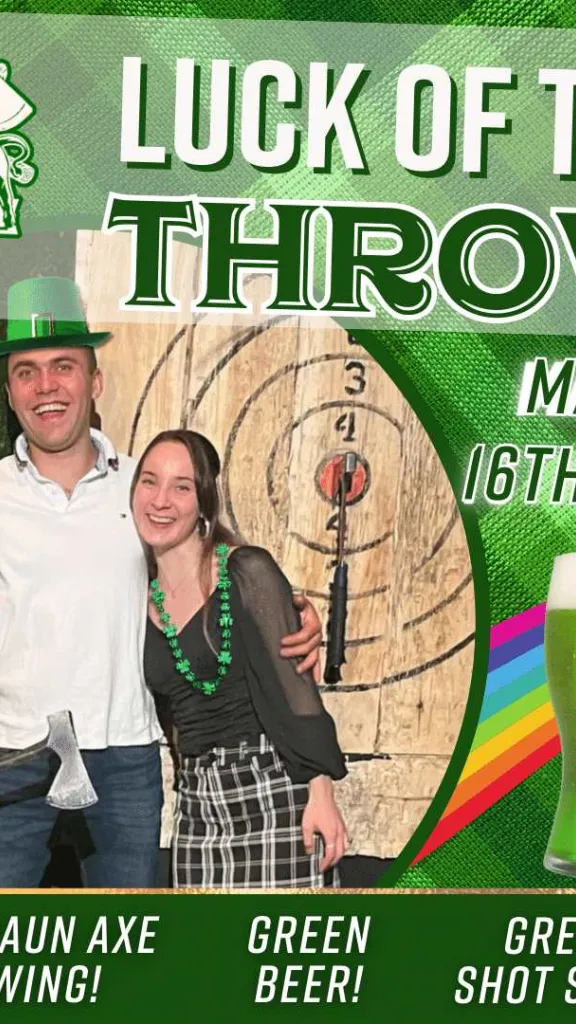 Leprechaun Axe Throwing St. Patty's Weekend Party @ Kick Axe Philly!
