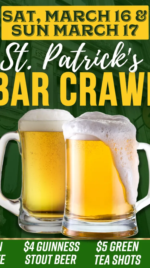 'THE SHAMROCK CRAWL' Specials @ Kick Axe Philly!