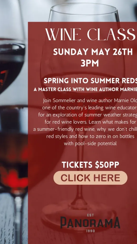 Wine Class: Spring Into Summer Reds at Panorama
