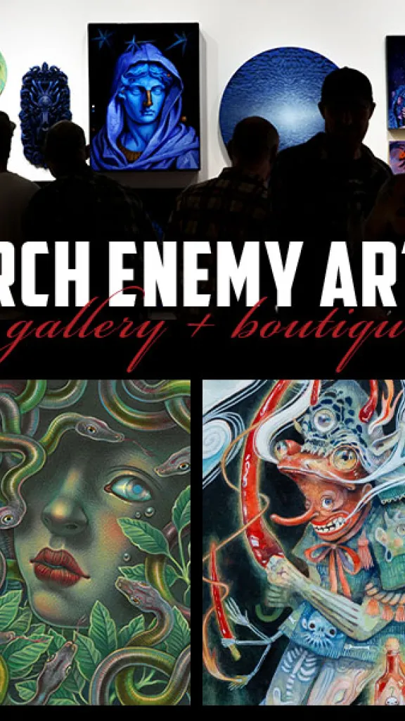 Exhibition shot and works on view First Friday, October 4th