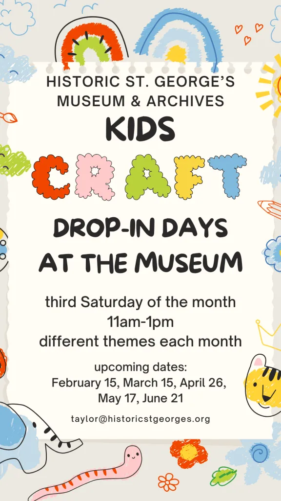 Flyer that has the words written above with kids drawings on the side. 