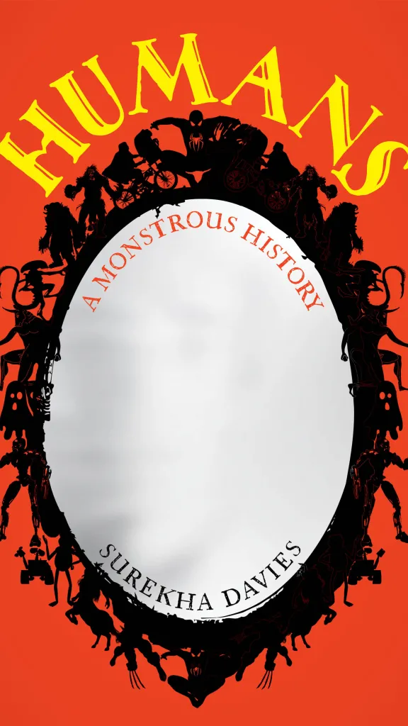 Cover of Humans: A Monstrous History featuring an illustration of a mirror