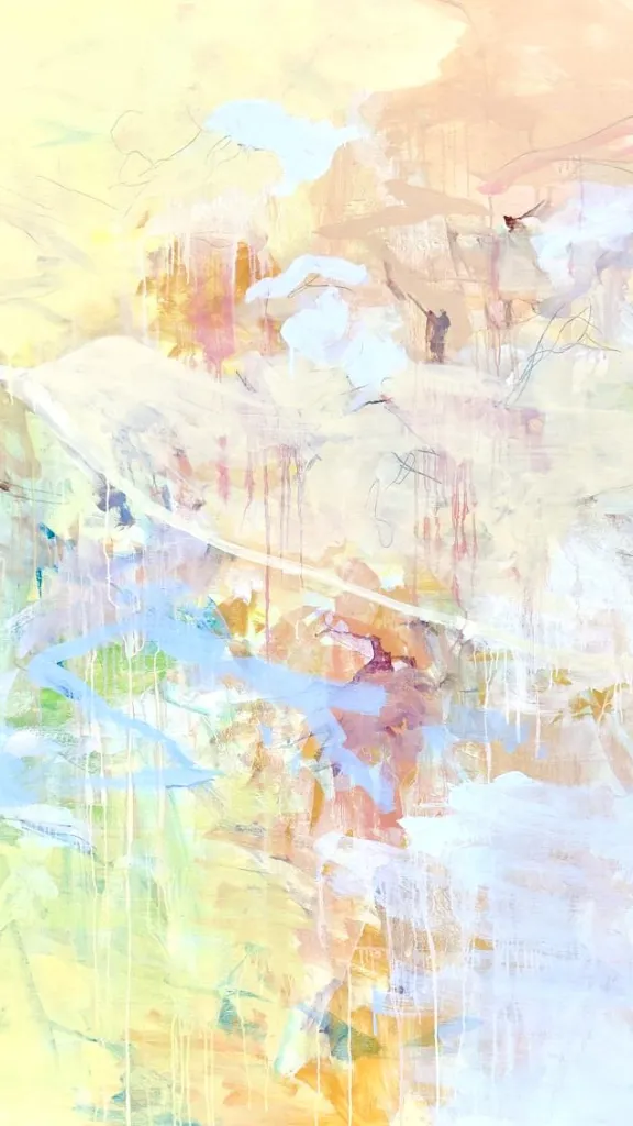 Breathe, Steady. oil on canvas, 66" x 60"