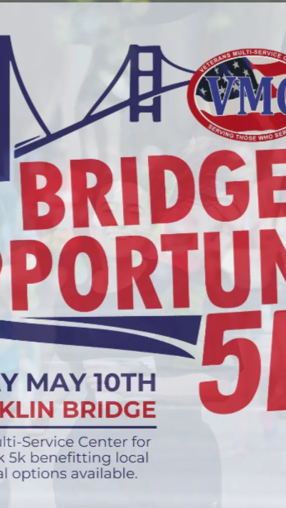 Bridge to Opportunity 5K, Saturday May 10th, Ben Franklin Bridge