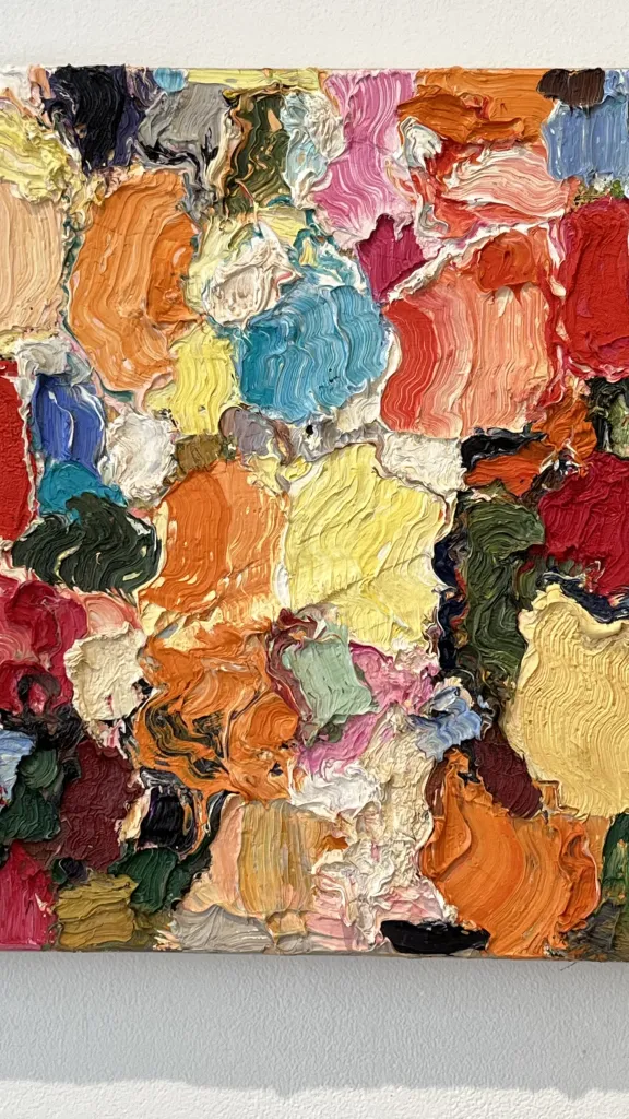 MICHAEL TOENGES  '32-07-50-45', 2007    Oil on linen; 19 5/8” X 17 ¾” 