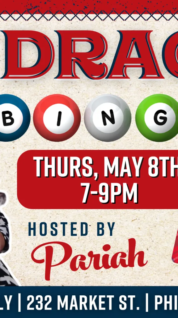 Drag BINGO NIGHT with Queen Pariah! Thursday Night @ Kick Axe Philly