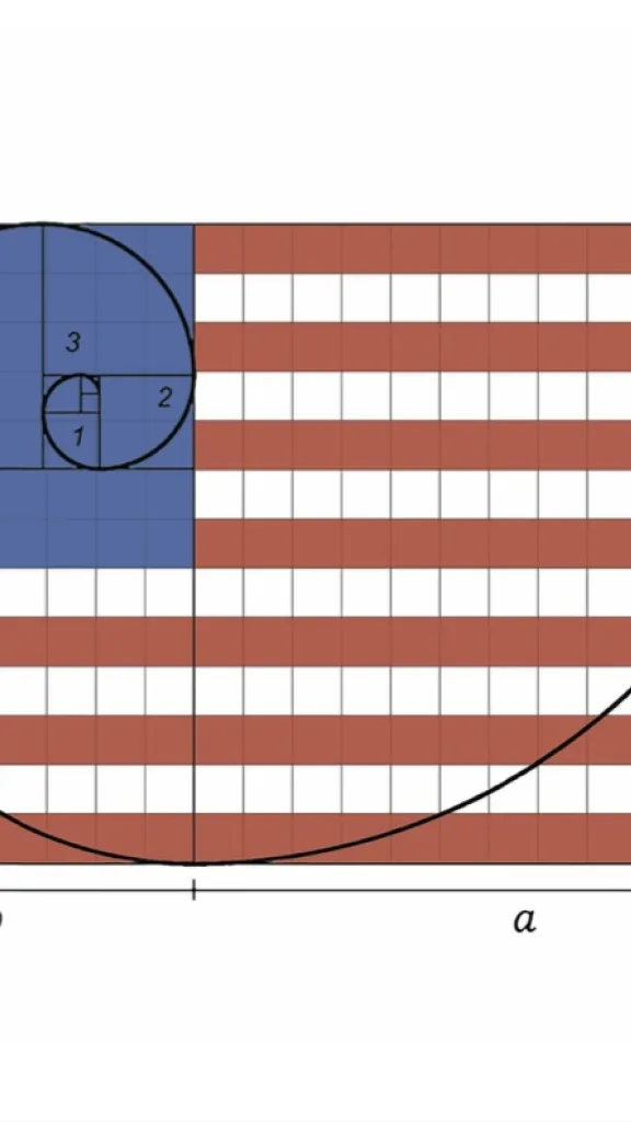 American Golden Ratio Flag, 2024
