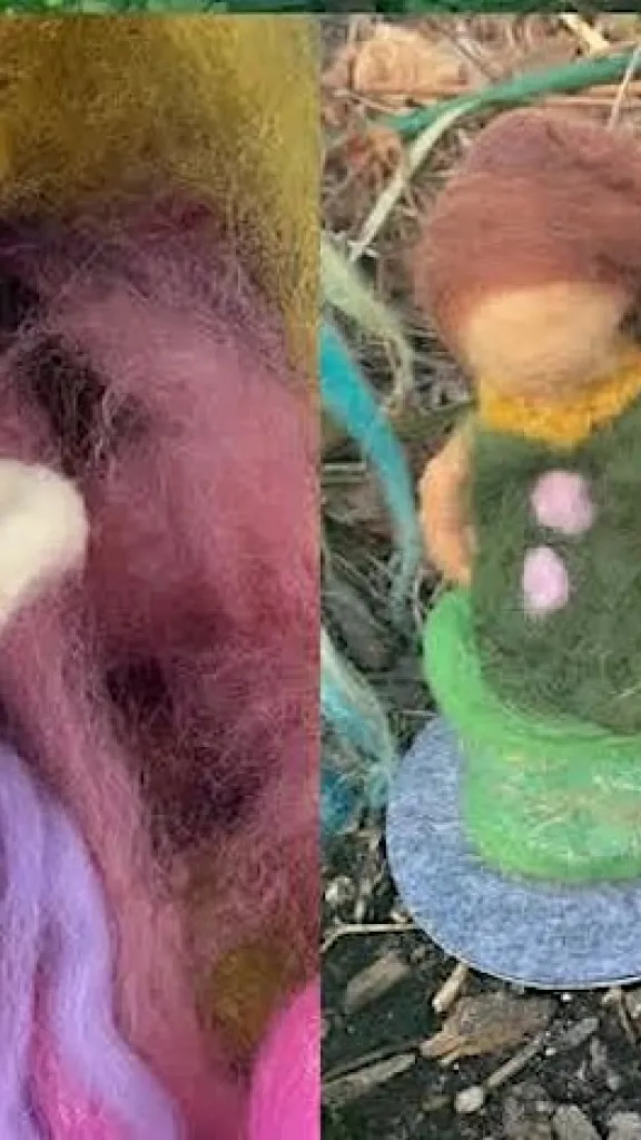 Completed workshop fairies in Cherry Street Pier garden