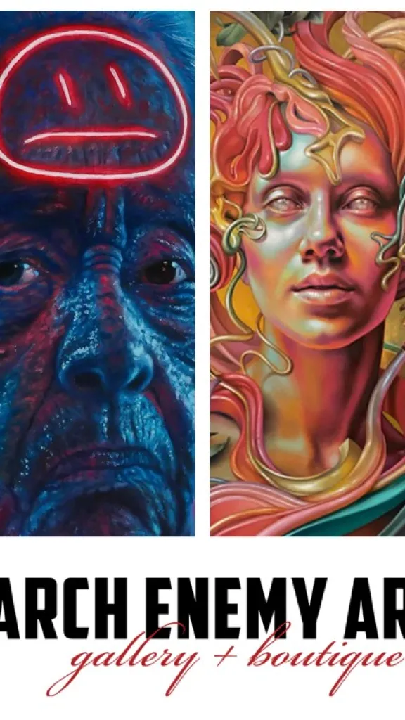 Preview of works on view First Friday, August 1st