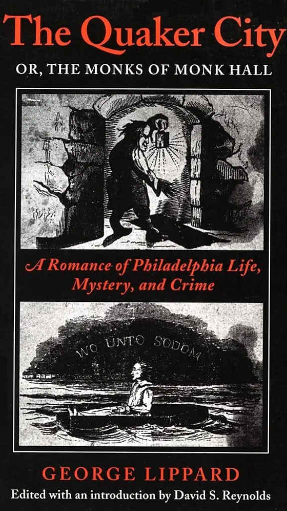 A book cover depicting a man holding a lantern into a secret passageway.