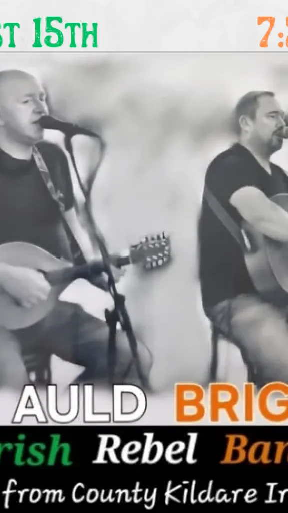 Auld brigade Irish band performing live at the plough and the stars on August 15th at 7:30 pm