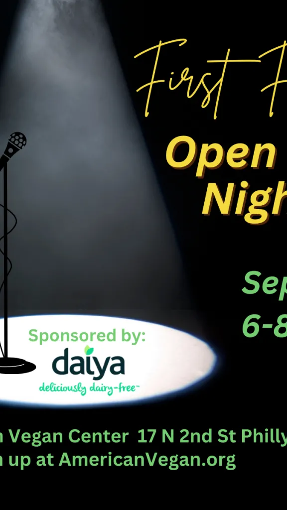 First Friday Open Mic/Poetry Night at the American Vegan Center
