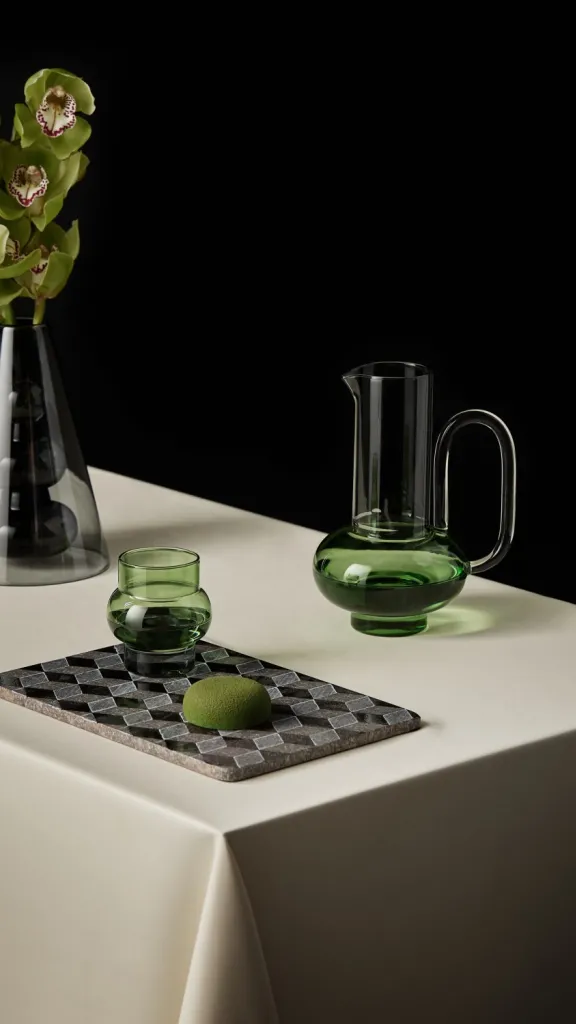 Bump pitcher and glass from Minima
